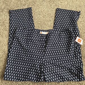 Jude Connally Navy Floral Lucia Traditional Pant Jude Cloth Woman's Size S #5